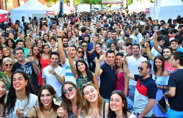 La última cita logroñesa inundó las calles para catar los vinos de las 19 bodegas participantes. :: miguel herreros