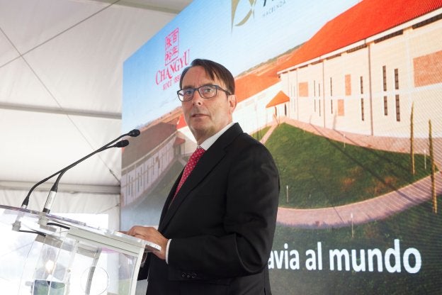 Jesús Rivero, en la presentación del plan estratégico de la compañía hace unas semanas. ::