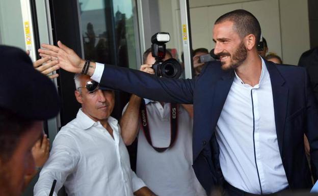 Bonucci, tras llegar a Milán.