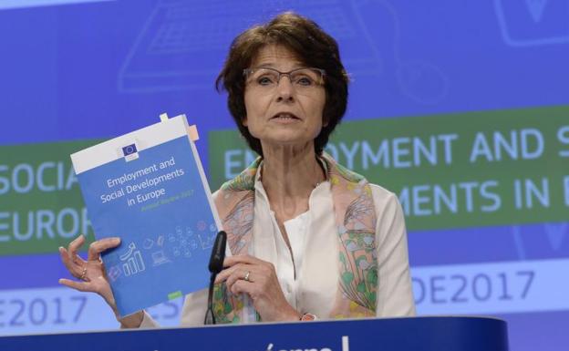 Marianne Thyssen, comisaria europea de Empleo y Asuntos Sociales.