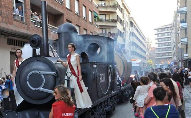 Desfile de carrozas en Haro del año pasado.