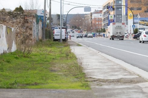 Los vecinos siguen reivindicando aceras en avenida de Burgos.