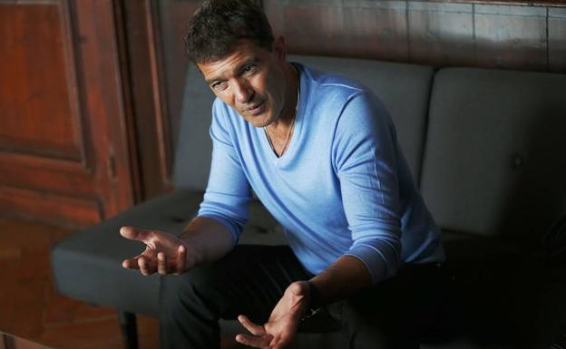 Banderas, durante la entrevista.