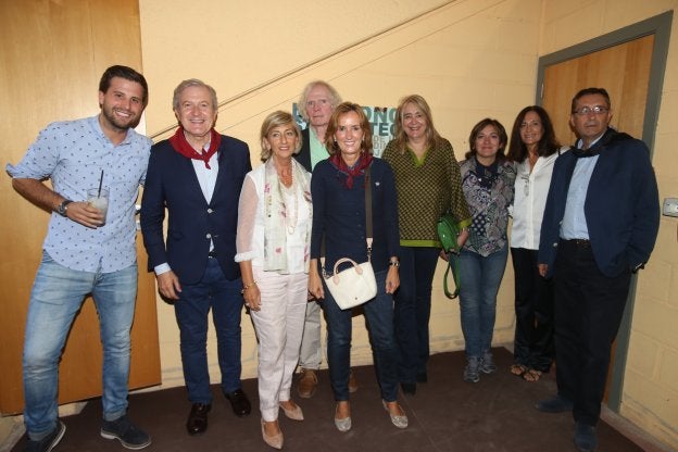 Palacios, Del Río, Echarte, Ciriza, Blecher, Cerón, Cerrolaza, Cuartero e Iglesias. :: Juan Marín/