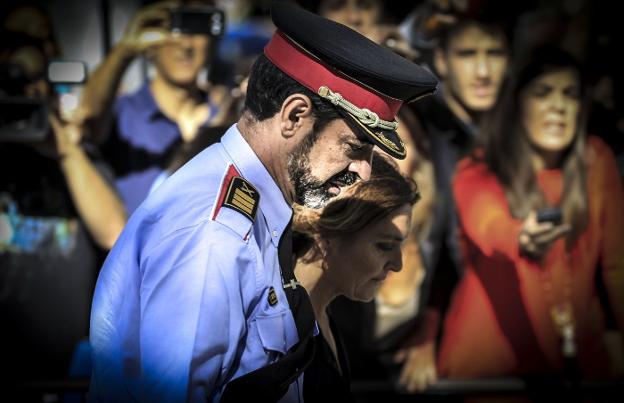 Josep Lluis Trapero, máximo responsable de los Mossos. :: v. l. / efe/