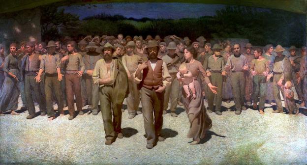 'El cuarto estado', óleo de Giuseppe Pellizza da Volpedo, propiedad del Museo del Novecento en Milán.
/