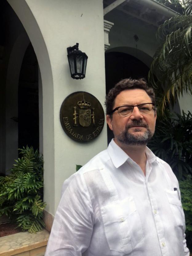 Juan José Buitrago, en el Palacio de Velasco. :: m. l. g.
/