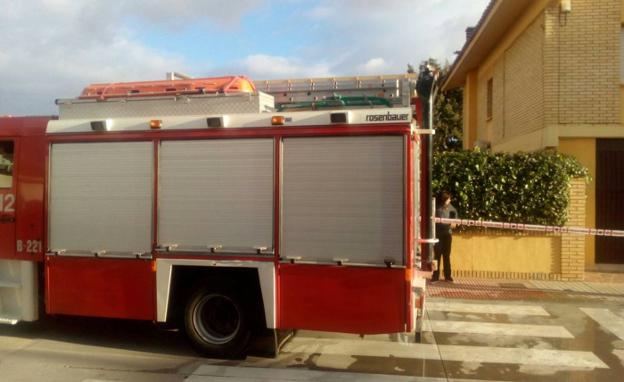 Estado en el que quedó el domicilio afectado tras la explosión, en la localidad navarra de Cintruénigo. :: @bomberosnavarra/