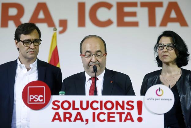 Miquel Iceta reconoce que los resultados no han sido los esperados. :: Andreu Dalmau / efe
/