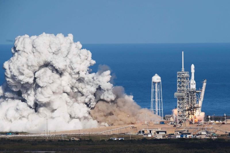 El Lanzamiento Del Falcon Heavy En Im Genes La Rioja