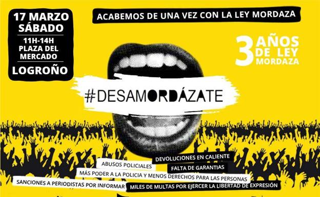 Cartel anunciador del acto./