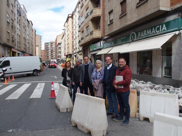 Visita oficial a las obras que comenzaron ayer. :: ayto. logroño/