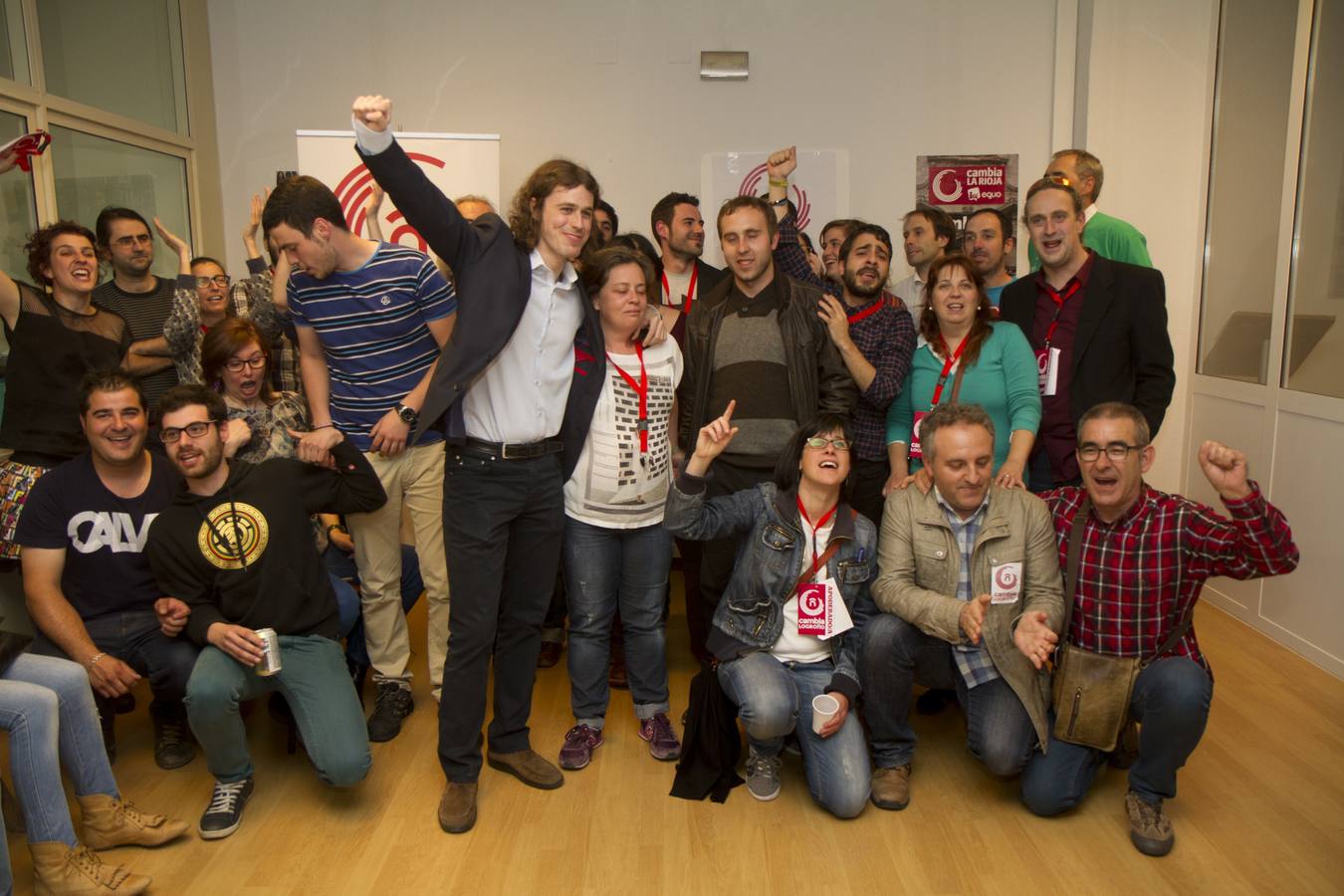 Mayo de 2014: Cambia Logroño celebra sus 4 concejales/Sonia Tercero