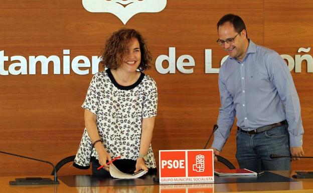 Arraiz y Luena, en una comparecencia conjunta el año pasado. /Justo Rodriguez