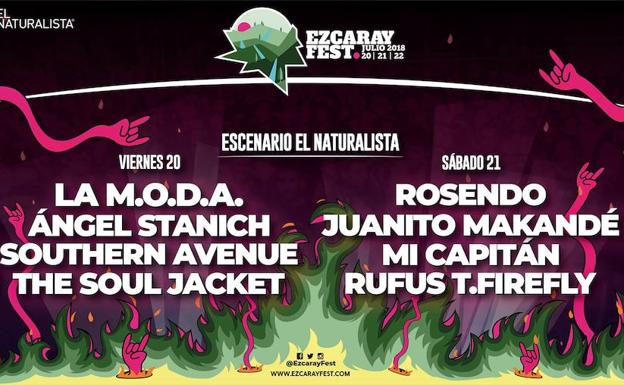 Cartel por días del Ezcaray Fest /Ezcaray Fest