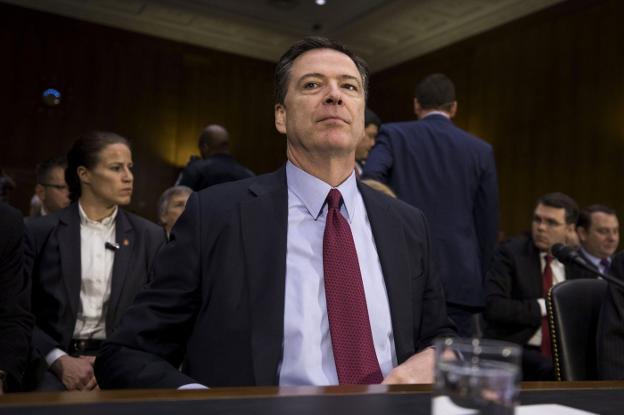 El exdirector del FBI, en su declaración de 2017 ante el Senado. :: efe/