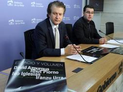 Del Río y Merino durante la presentación de la exposición./E. DEL RÍO/