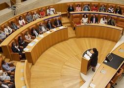 Encuentro celebrado en el Parlamento regional. /DÍAZ URIEL/