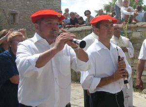 Diego Jiménez y Juan Peñalva el pasado verano en Navajún. /SANDA/