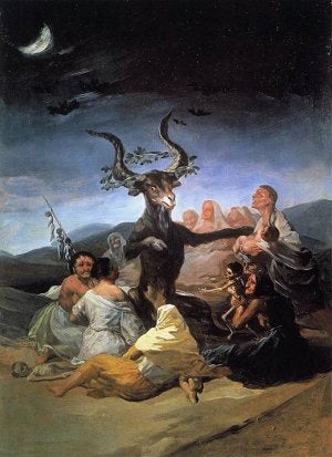 'El aquelarre de las brujas', obra de Goya inspirada en la historia de Zugarramurdi doscientos años después del auto de fe de Logroño. ::/