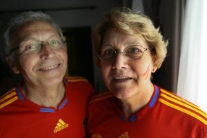 Fernando e Isabel, padres del futbolista rinconero Fernando Llorente. :: J. RODRÍGUEZ/