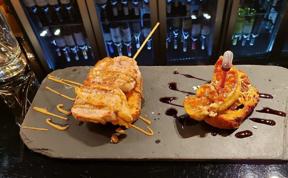 Solomillo y piruleta de foie fresco
