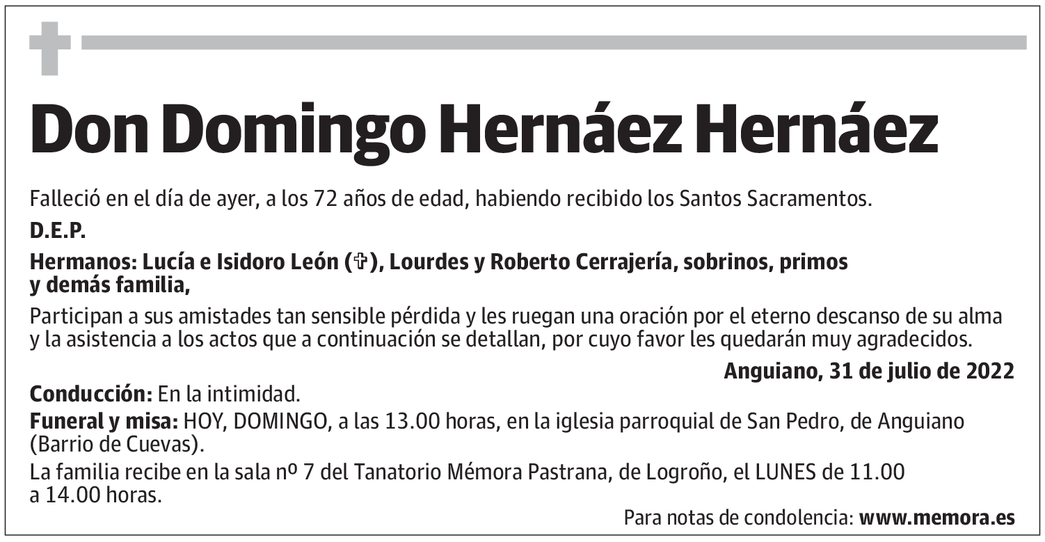 Don Domingo Hernáez Hernáez