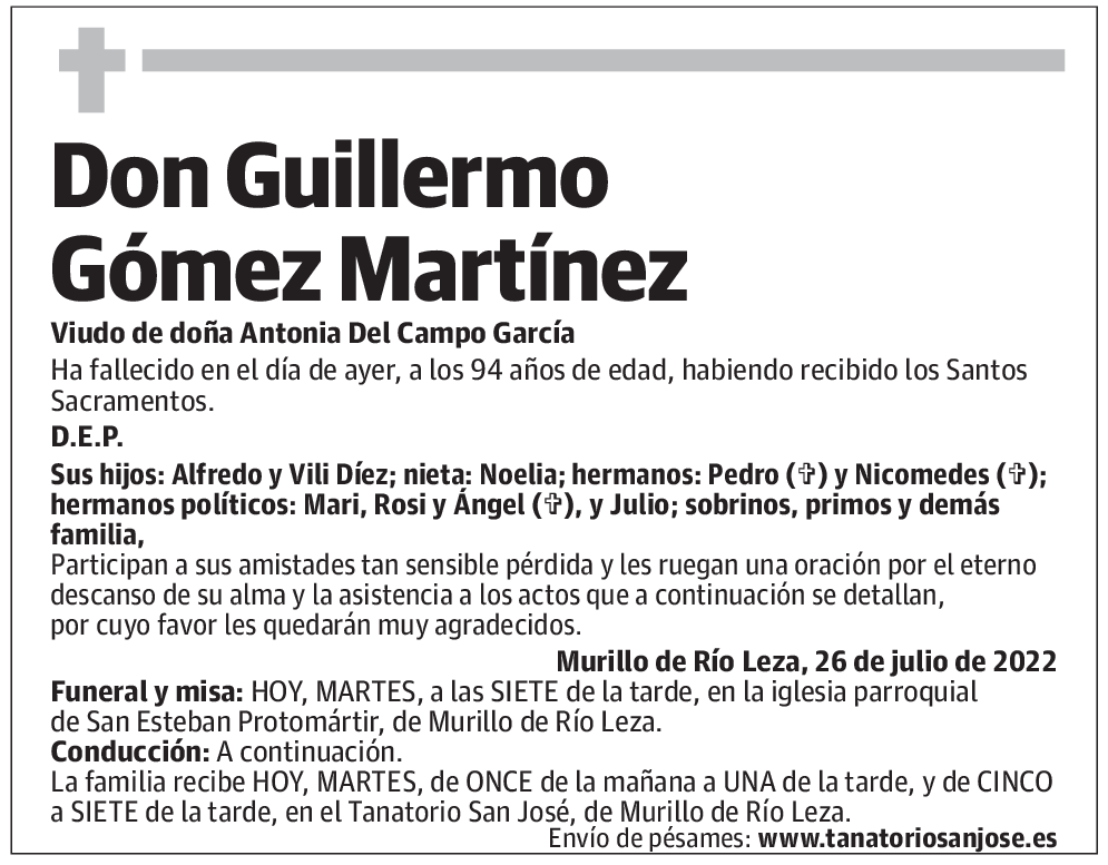 Don Guillermo Gómez Martínez