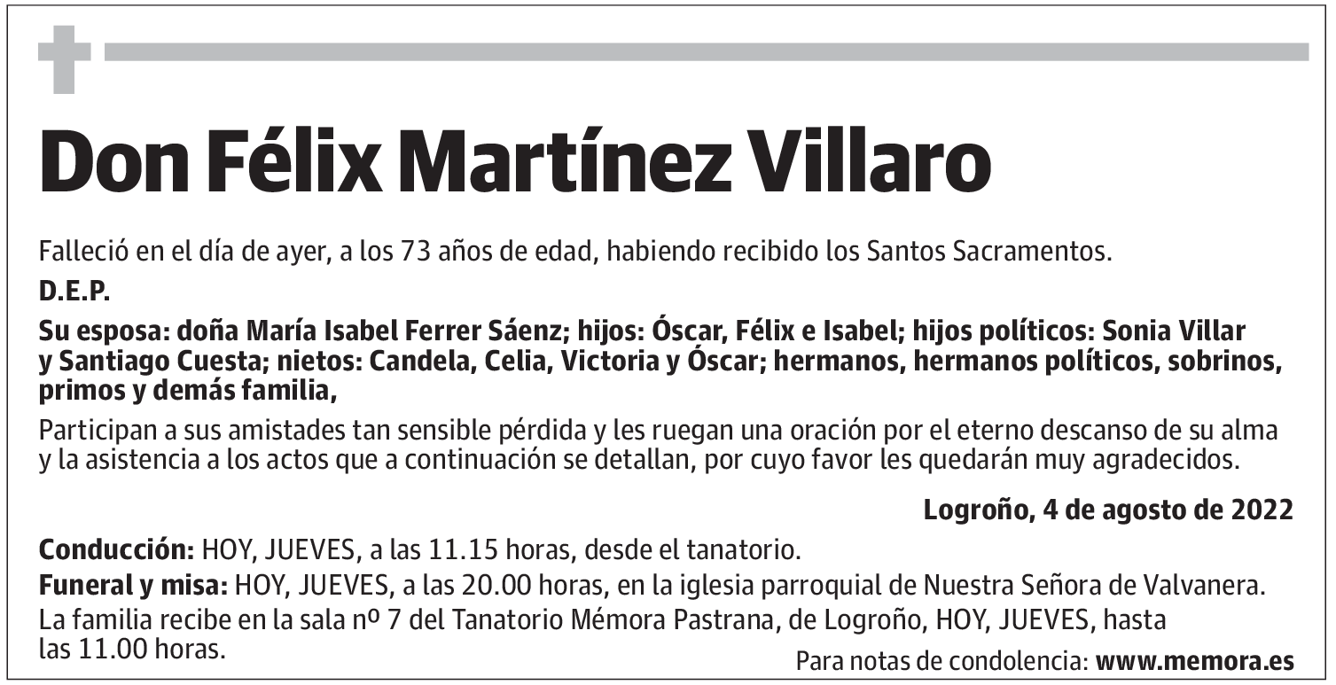 Don Félix Martínez Villaro