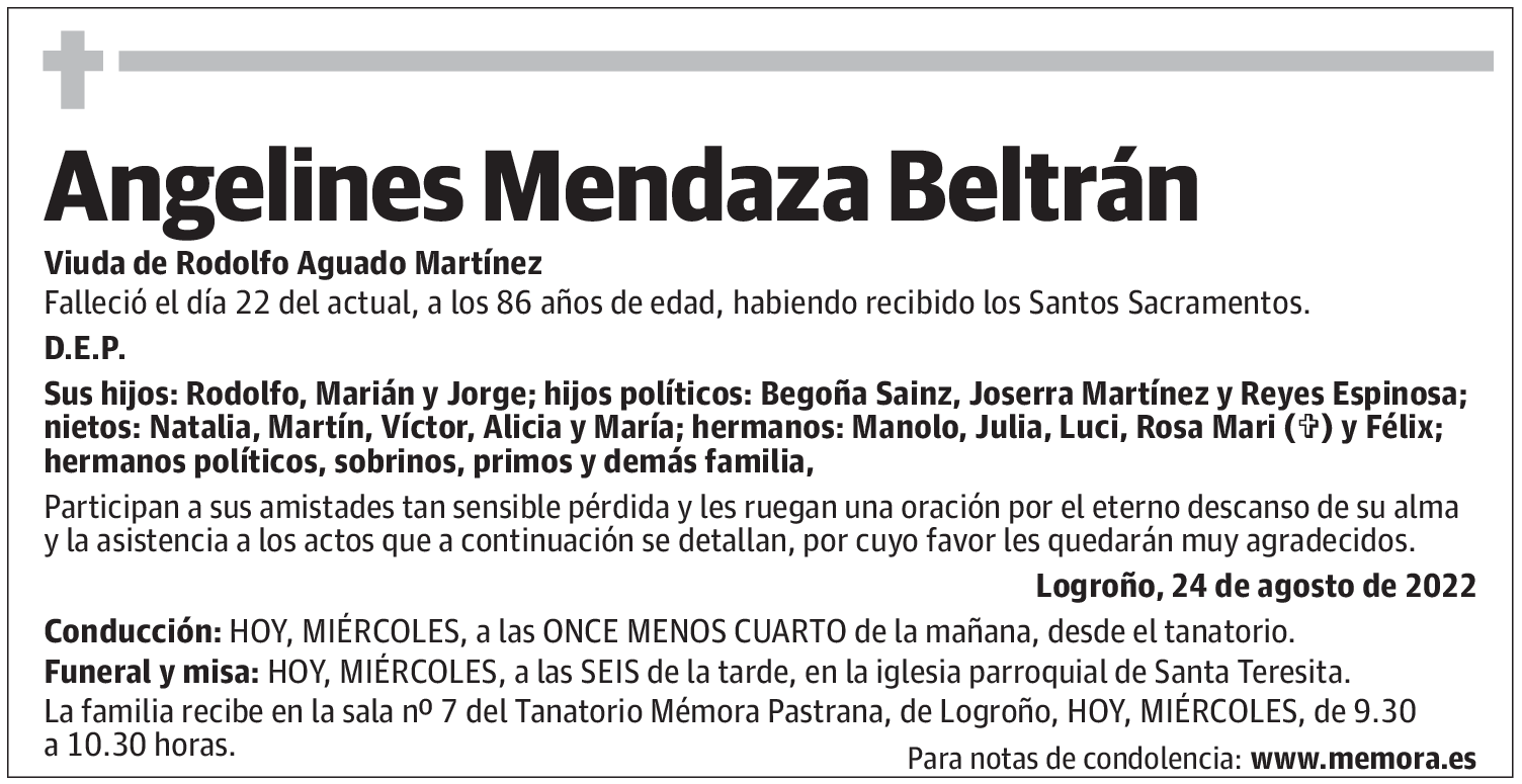Angelines Mendaza Beltrán