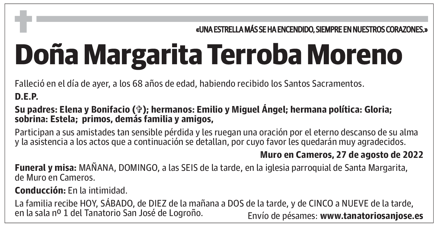 Doña Margarita Terroba Moreno