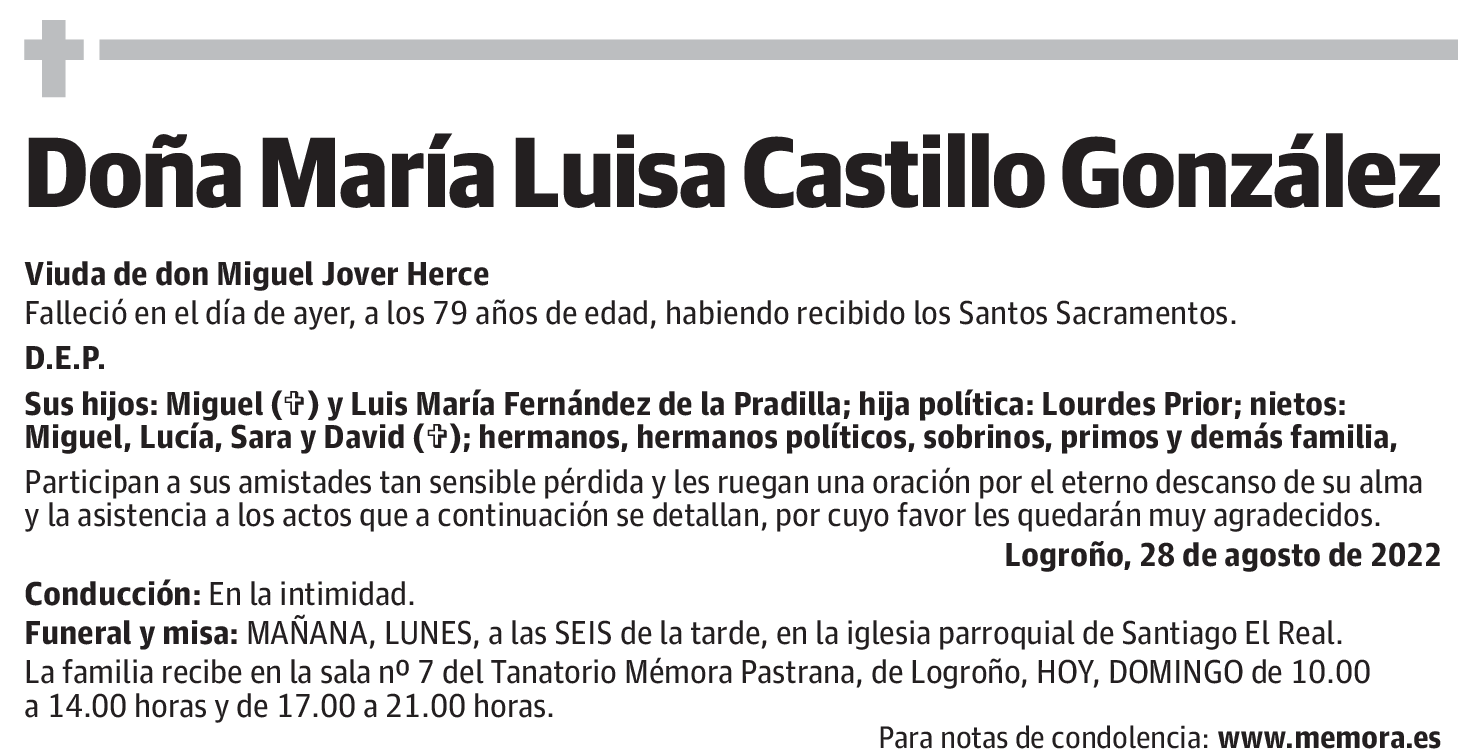 Doña María Luisa Castillo González