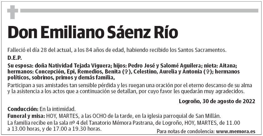 Don Emiliano Sáenz Río