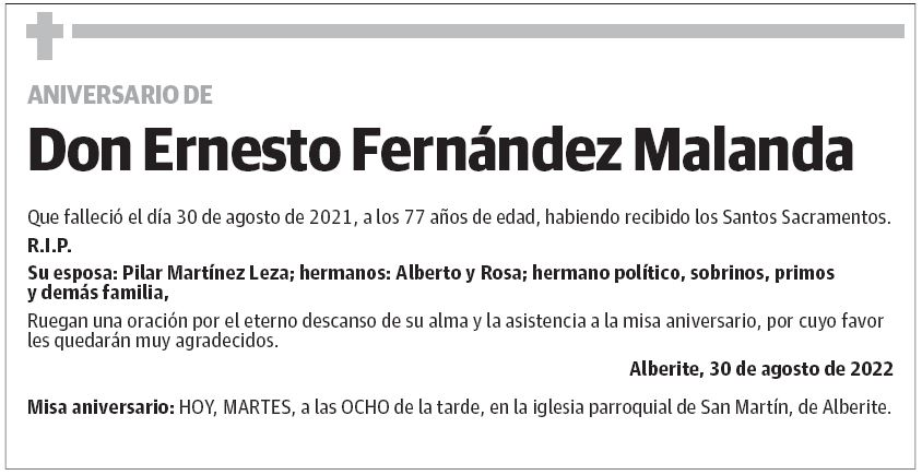 Don Ernesto Fernández Malanda
