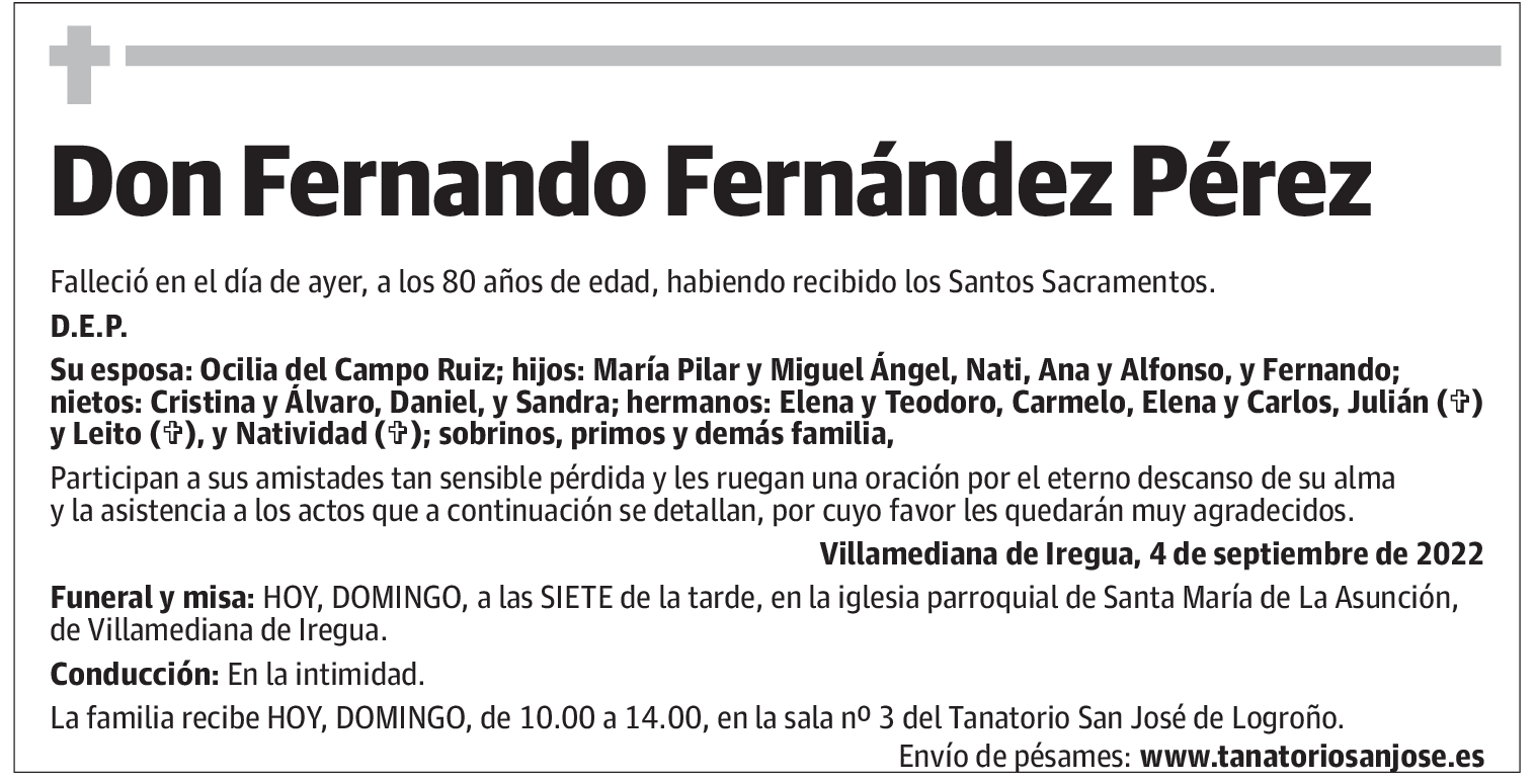 Don Fernando Fernández Pérez