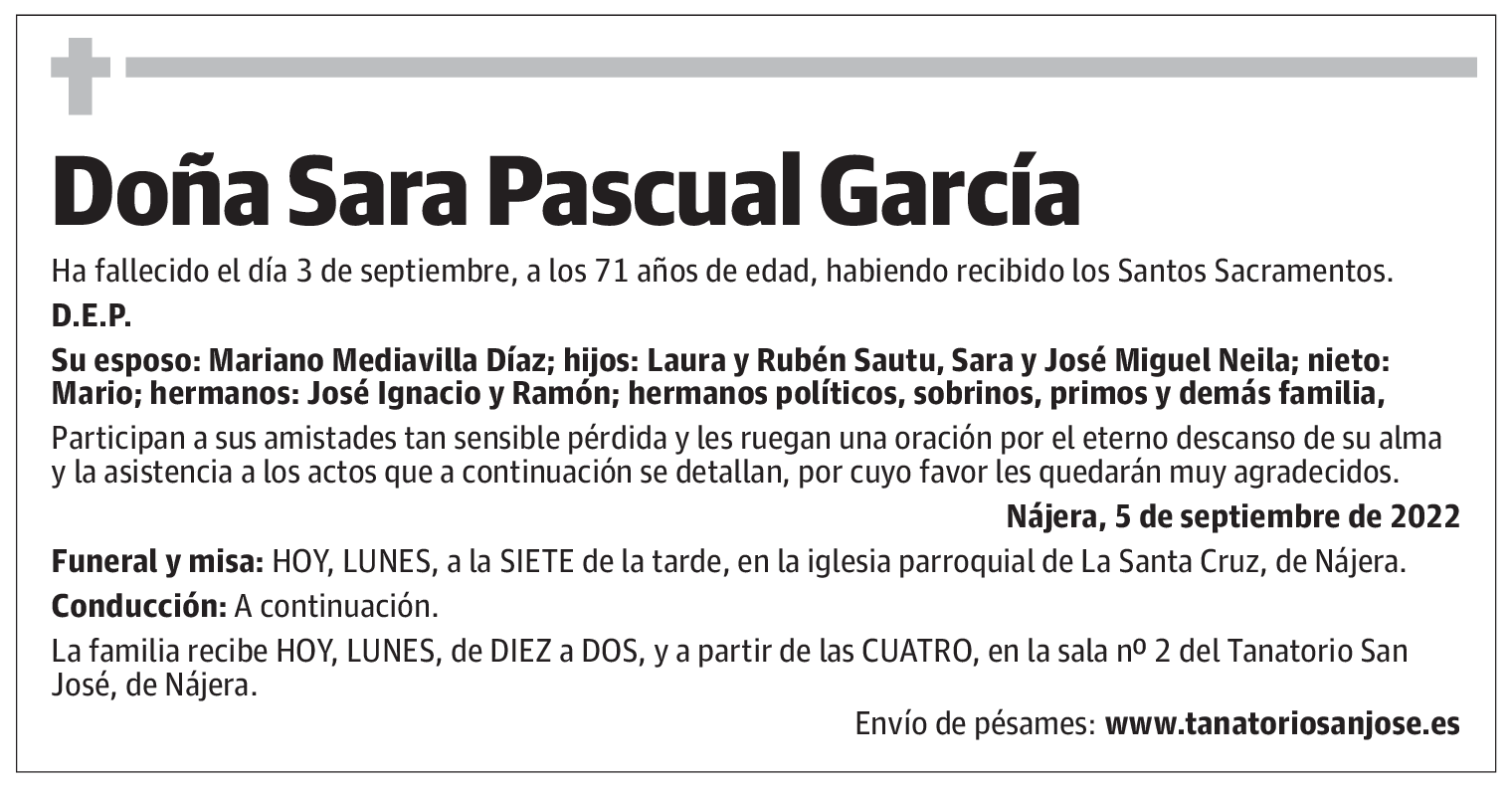 Doña Sara Pascual García