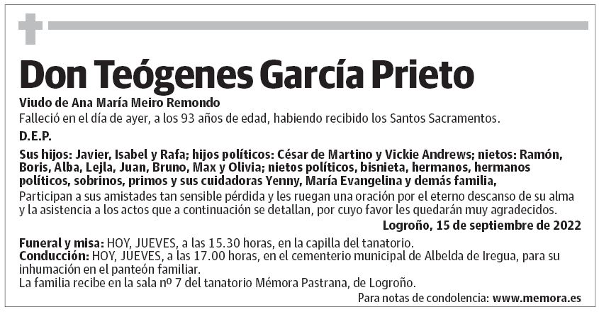 Don Teógenes García Prieto