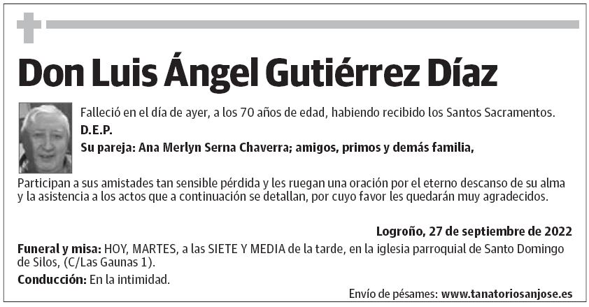 Don Luis Ángel Gutiérrez Díaz