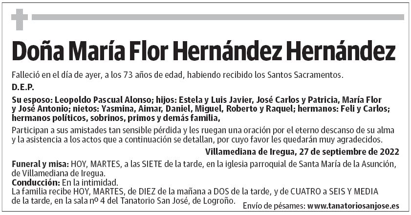 Doña María Flor Hernández Hernández