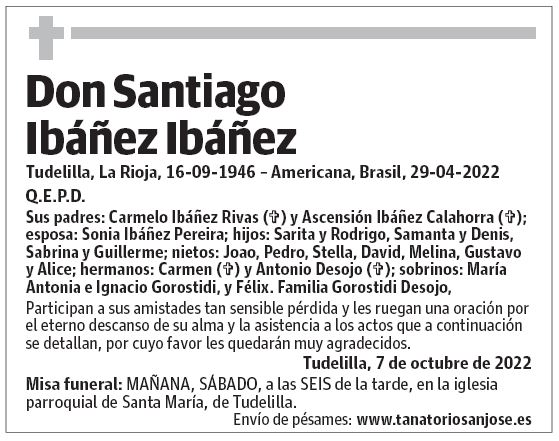 Don Santiago Ibáñez Ibáñez