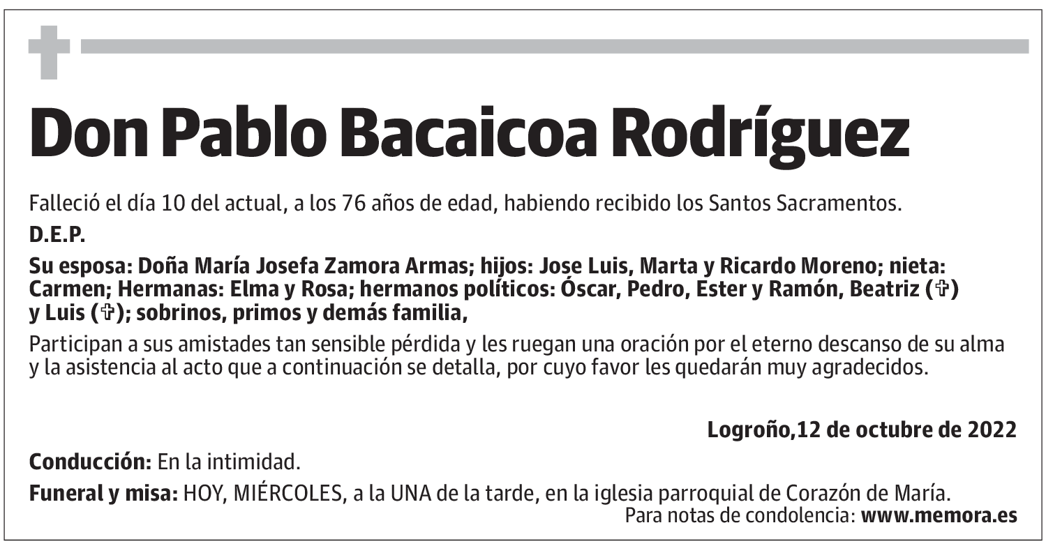 Don Pablo Bacaicoa Rodríguez