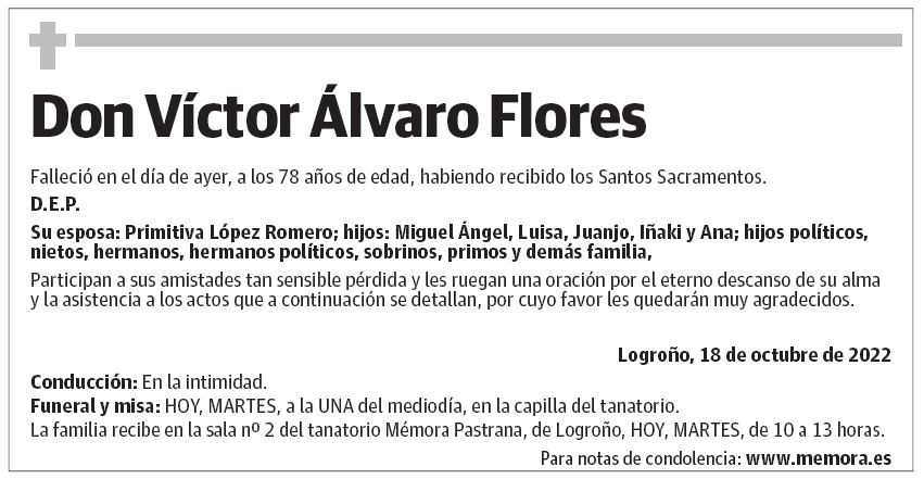 Don Víctor Álvaro Flores