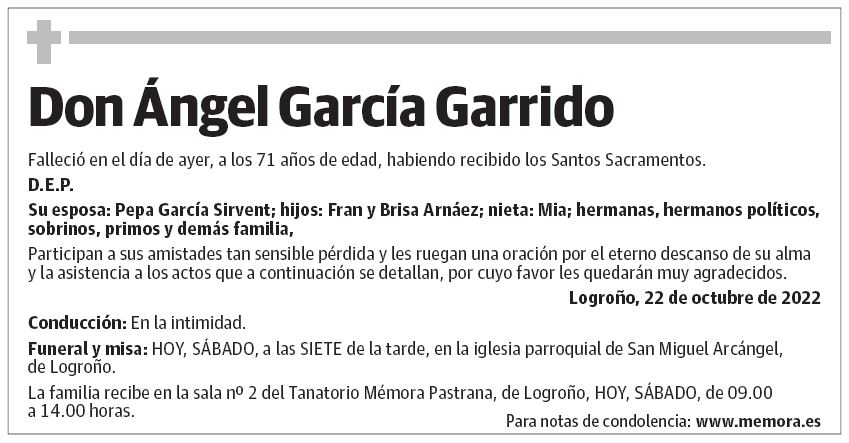 Don Ángel García Garrido