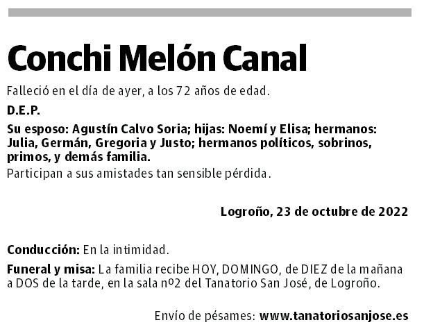 Conchi Melón Canal