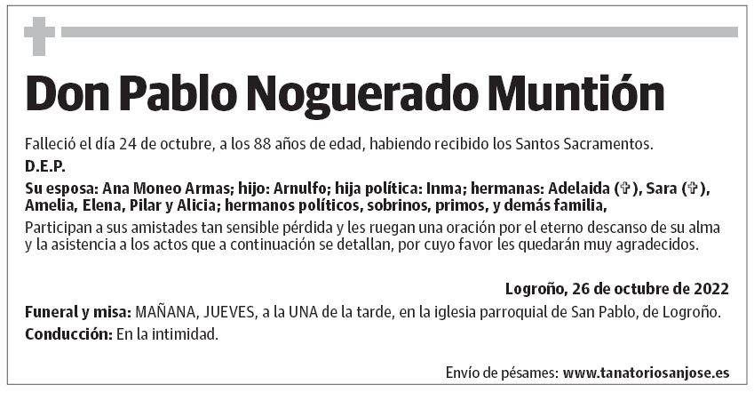 Don Pablo Noguerado Muntión