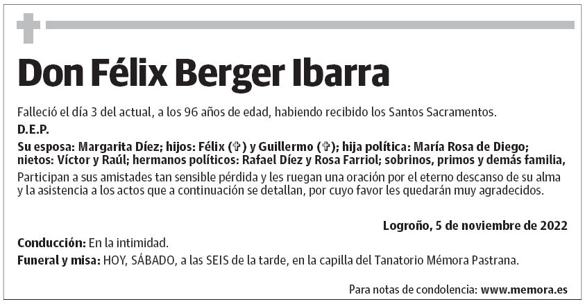 Don Félix Berger Ibarra