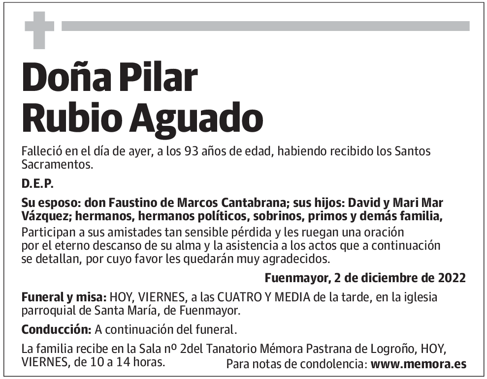 Doña Pilar Rubio Aguado