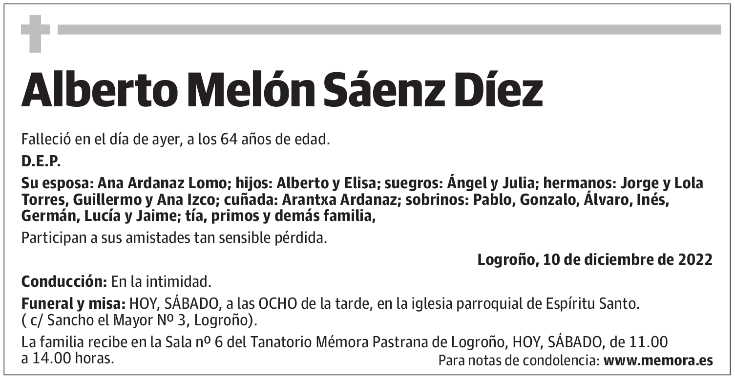Alberto Melón Sáenz Díez