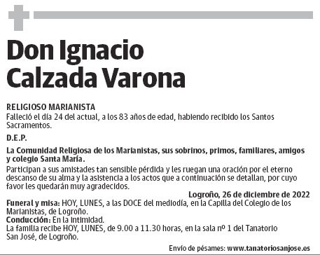 Don Ignacio Calzada Varona