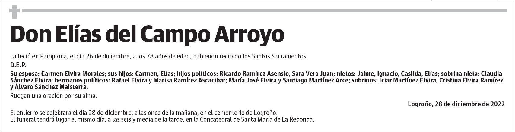Don Elías del Campo Arroyo